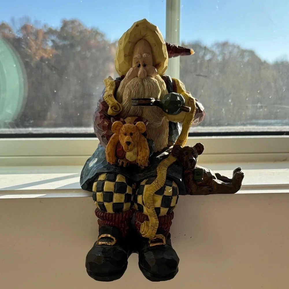 Boyds Carvers Choice Santa Shelf Sitter Figurine 1998 Limited Edition